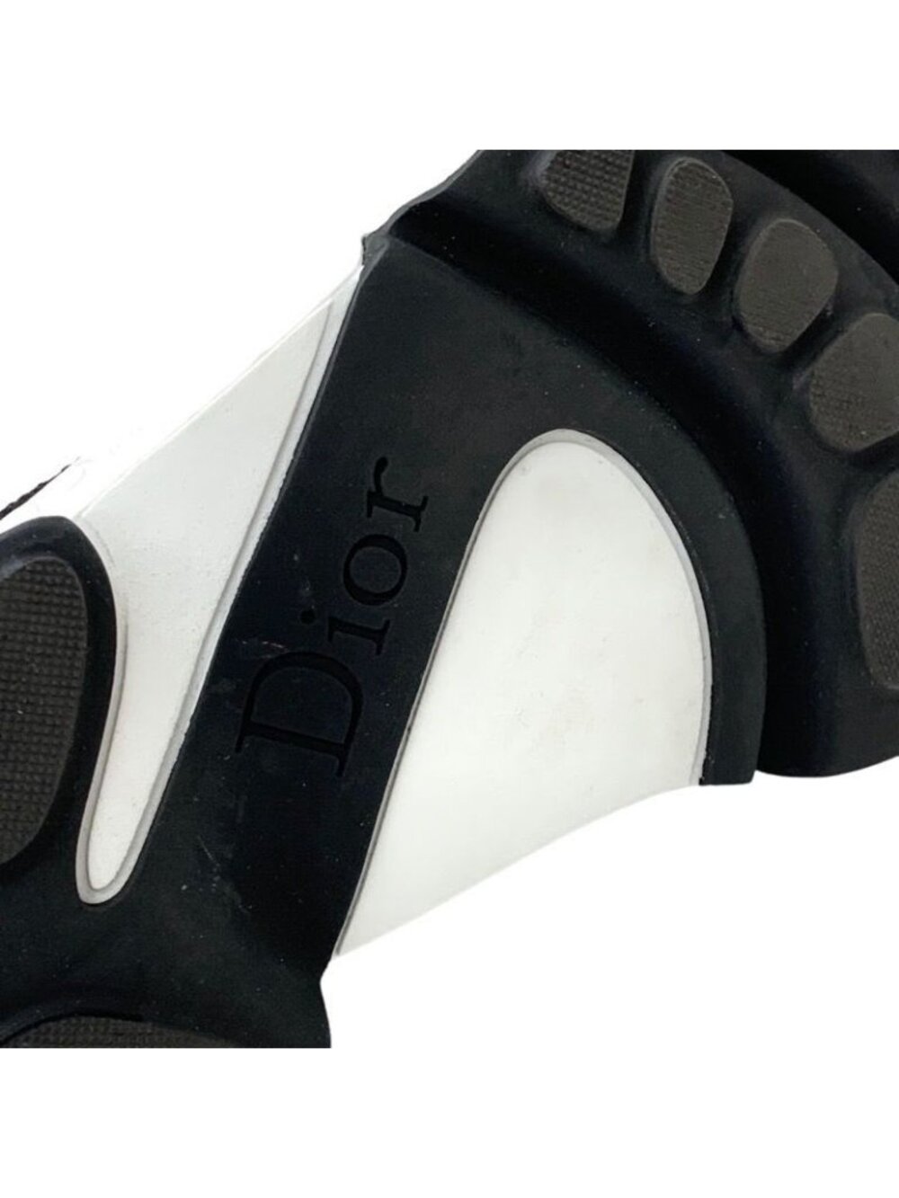 Christian Dior Sneakers Socks Shoes Logo Fabric Black - Picture 10 of 11